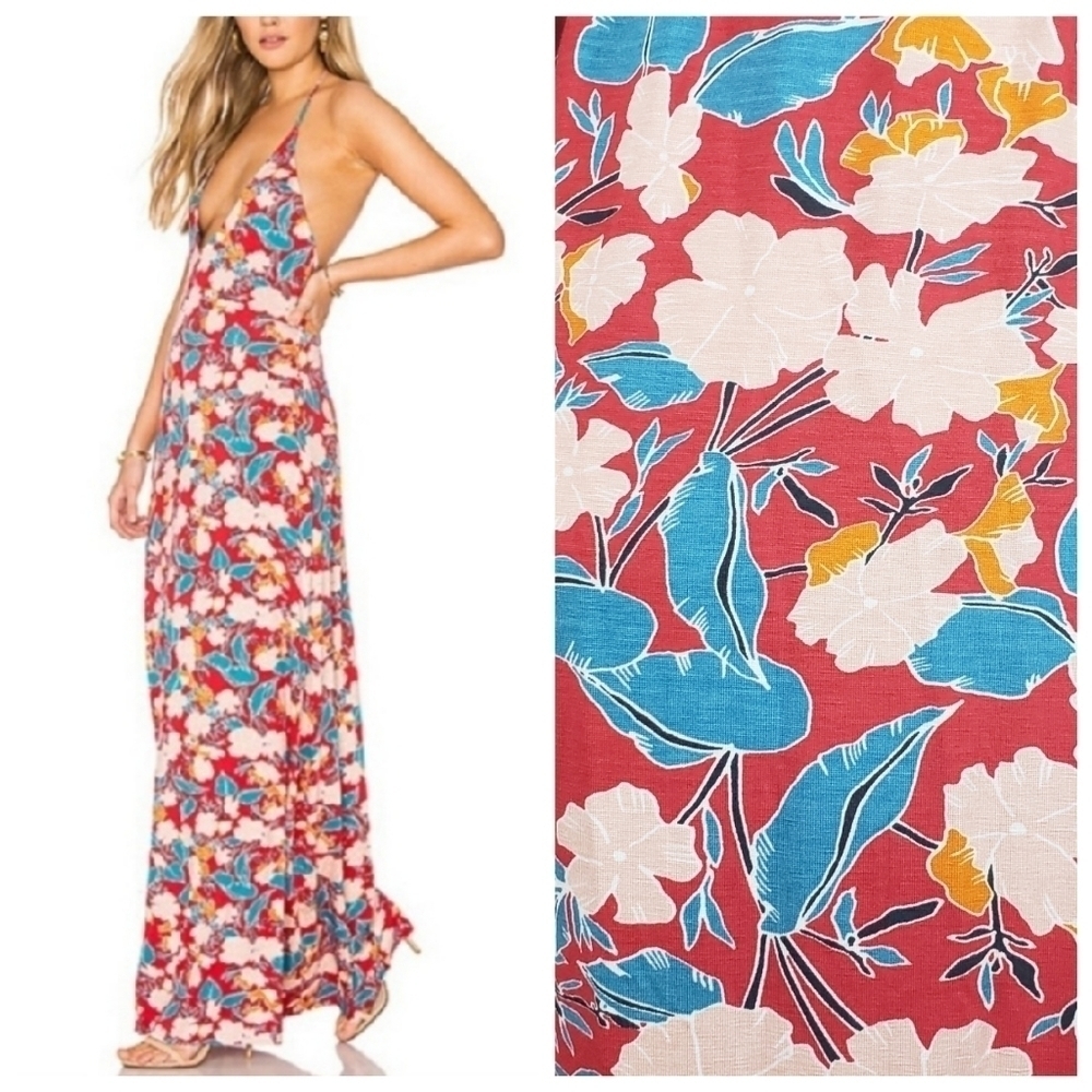 Nwt Rachel Pally M MEDIUM Veronique Tropic Maxi Dress